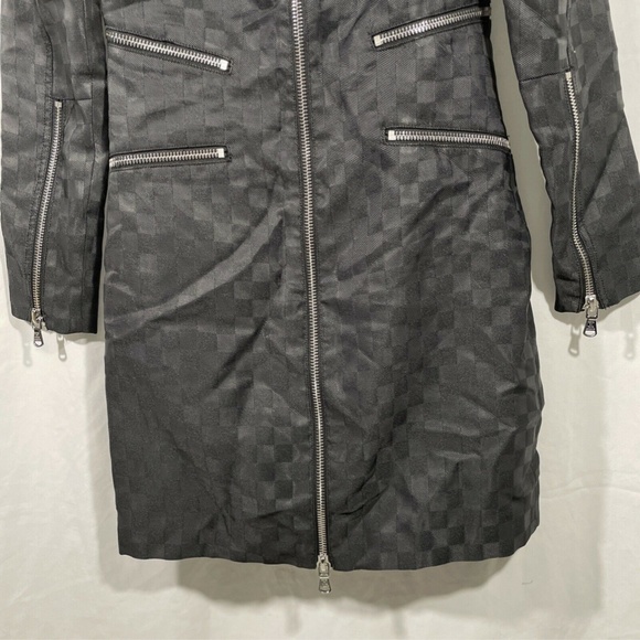 EUC $788 Marc by Marc Jacobs Zip Detail Check Shift Dress Black [SZ‎ 0 2 XS ] - Picture 9 of 12